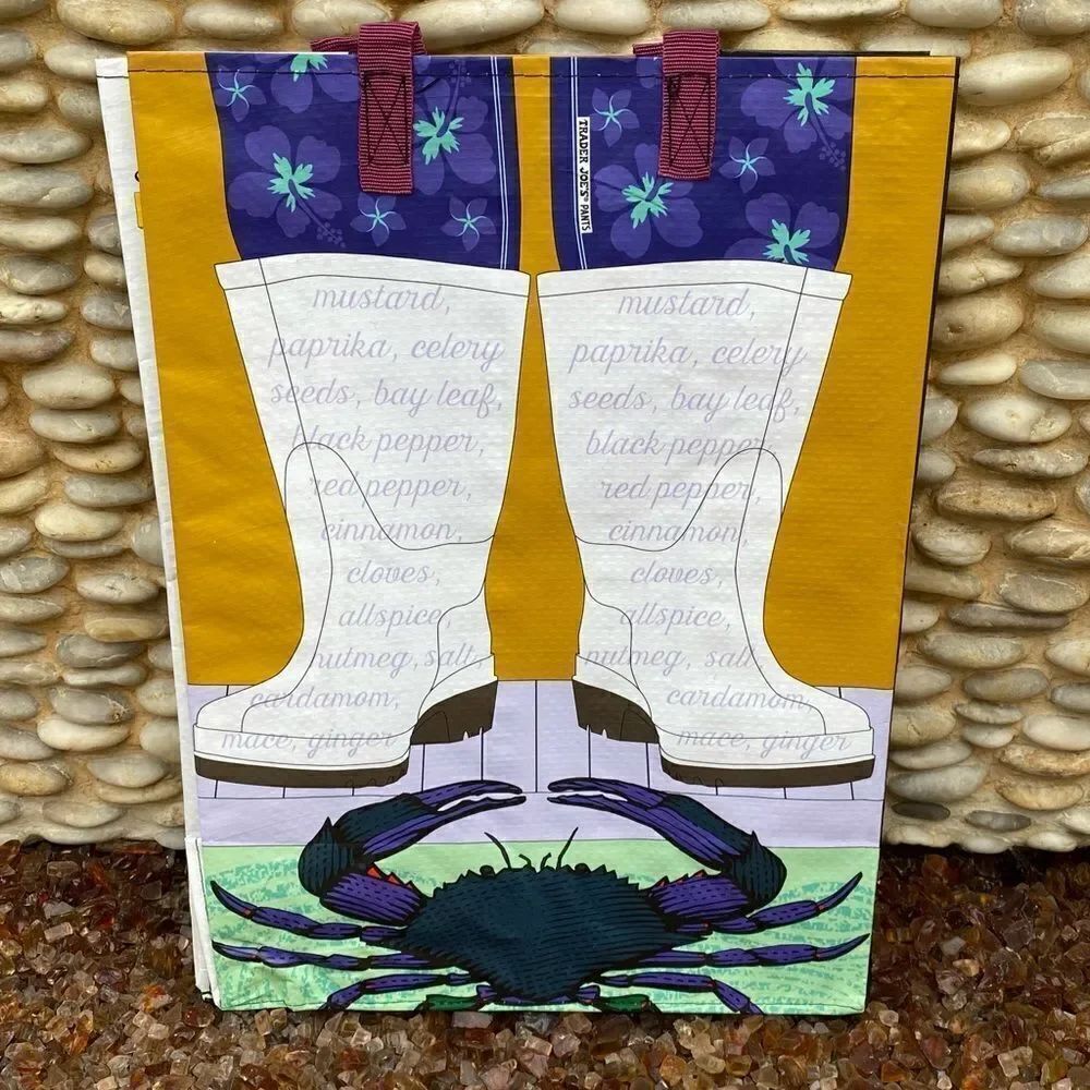 NWT New Trader Joe’s Maryland MD Tote Bag Reusable Shopper Horse Crab Oriole